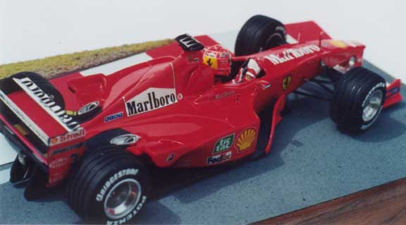 1:43 CARTRIX F1 Plate Pit Board Ferrari F2000 #3 2000 Schumacher LESCH2143 Model